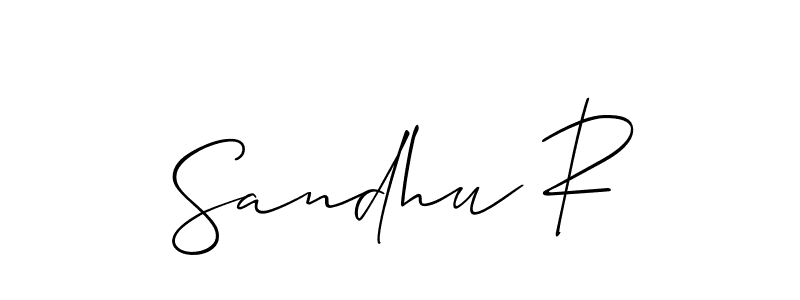 Best and Professional Signature Style for Sandhu R. Allison_Script Best Signature Style Collection. Sandhu R signature style 2 images and pictures png