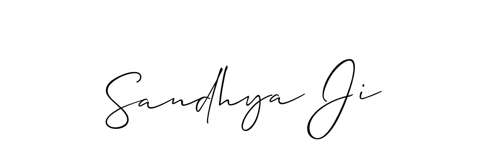 How to Draw Sandhya Ji signature style? Allison_Script is a latest design signature styles for name Sandhya Ji. Sandhya Ji signature style 2 images and pictures png