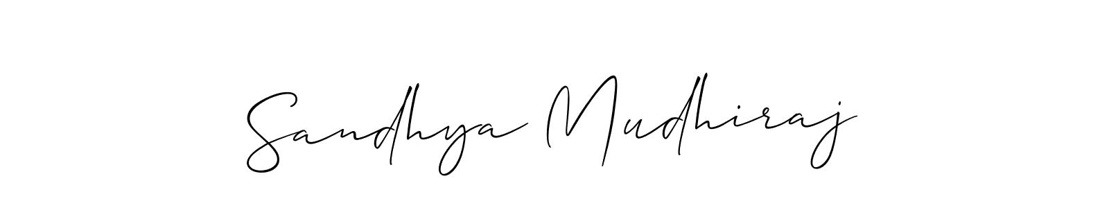 Also You can easily find your signature by using the search form. We will create Sandhya Mudhiraj name handwritten signature images for you free of cost using Allison_Script sign style. Sandhya Mudhiraj signature style 2 images and pictures png