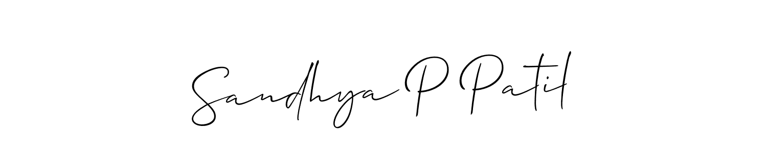 You can use this online signature creator to create a handwritten signature for the name Sandhya P Patil. This is the best online autograph maker. Sandhya P Patil signature style 2 images and pictures png