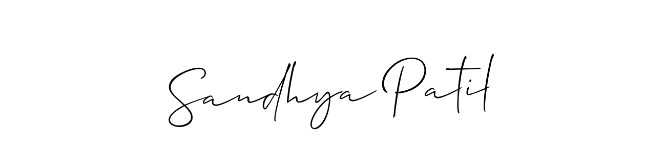 Similarly Allison_Script is the best handwritten signature design. Signature creator online .You can use it as an online autograph creator for name Sandhya Patil. Sandhya Patil signature style 2 images and pictures png