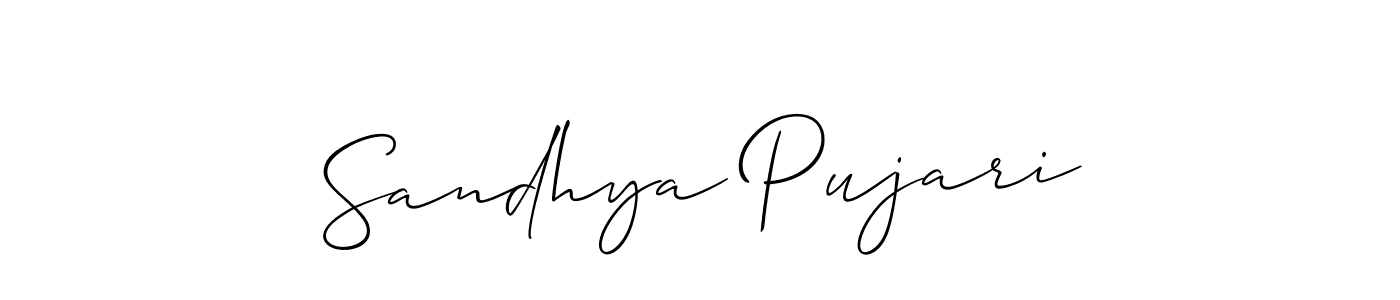 Once you've used our free online signature maker to create your best signature Allison_Script style, it's time to enjoy all of the benefits that Sandhya Pujari name signing documents. Sandhya Pujari signature style 2 images and pictures png