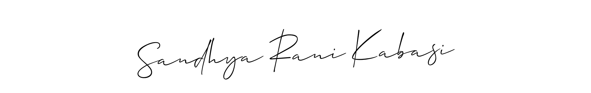 Make a beautiful signature design for name Sandhya Rani Kabasi. Use this online signature maker to create a handwritten signature for free. Sandhya Rani Kabasi signature style 2 images and pictures png