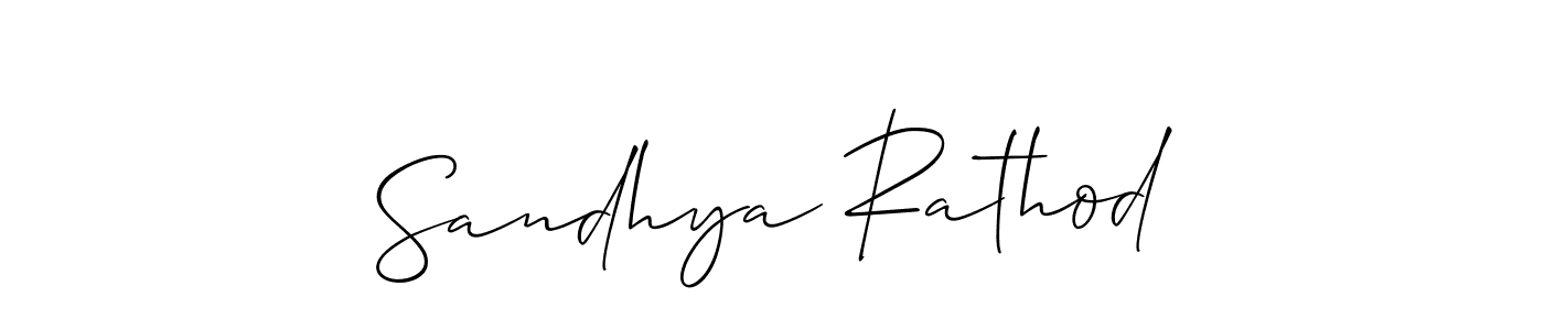Allison_Script is a professional signature style that is perfect for those who want to add a touch of class to their signature. It is also a great choice for those who want to make their signature more unique. Get Sandhya Rathod name to fancy signature for free. Sandhya Rathod signature style 2 images and pictures png