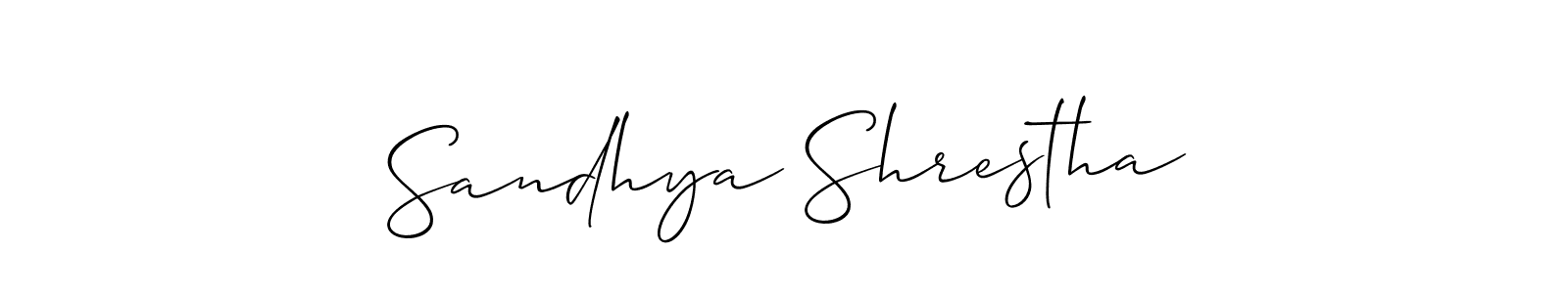See photos of Sandhya Shrestha official signature by Spectra . Check more albums & portfolios. Read reviews & check more about Allison_Script font. Sandhya Shrestha signature style 2 images and pictures png