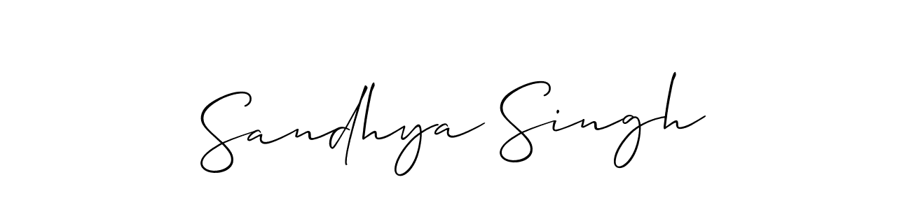 It looks lik you need a new signature style for name Sandhya Singh. Design unique handwritten (Allison_Script) signature with our free signature maker in just a few clicks. Sandhya Singh signature style 2 images and pictures png