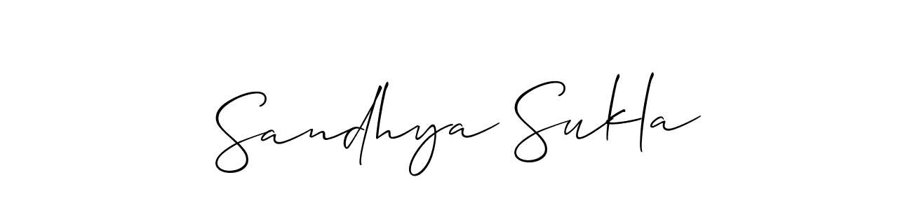 Make a short Sandhya Sukla signature style. Manage your documents anywhere anytime using Allison_Script. Create and add eSignatures, submit forms, share and send files easily. Sandhya Sukla signature style 2 images and pictures png