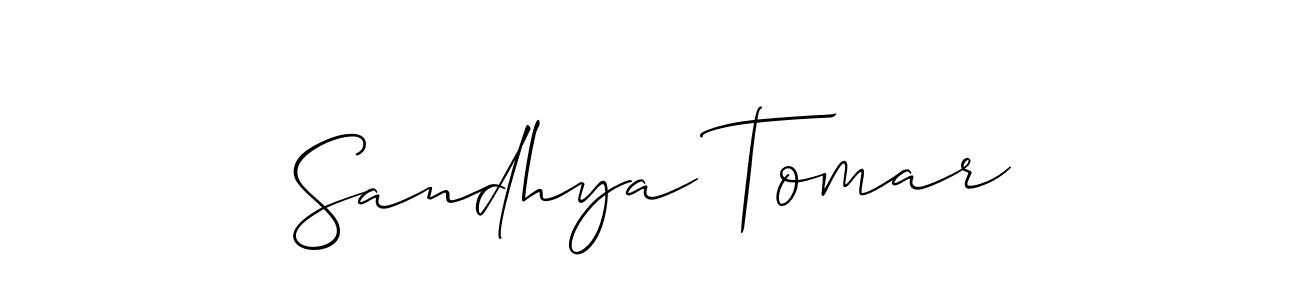 Once you've used our free online signature maker to create your best signature Allison_Script style, it's time to enjoy all of the benefits that Sandhya Tomar name signing documents. Sandhya Tomar signature style 2 images and pictures png