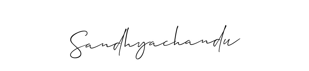 Once you've used our free online signature maker to create your best signature Allison_Script style, it's time to enjoy all of the benefits that Sandhyachandu name signing documents. Sandhyachandu signature style 2 images and pictures png