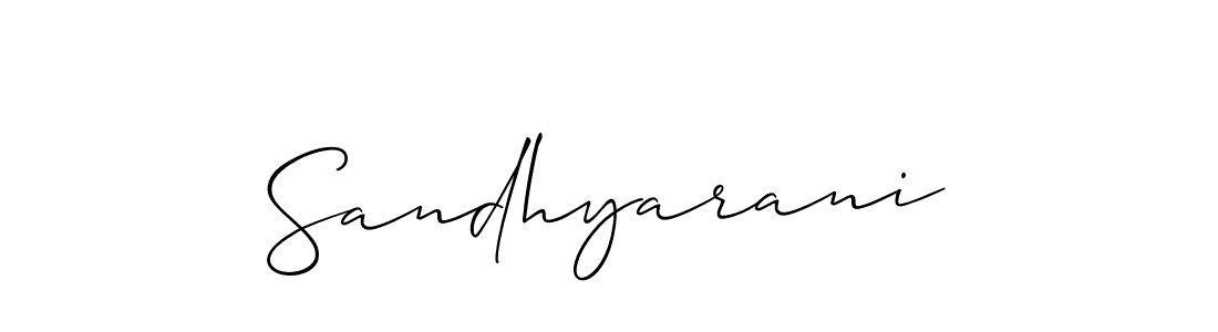 Once you've used our free online signature maker to create your best signature Allison_Script style, it's time to enjoy all of the benefits that Sandhyarani name signing documents. Sandhyarani signature style 2 images and pictures png