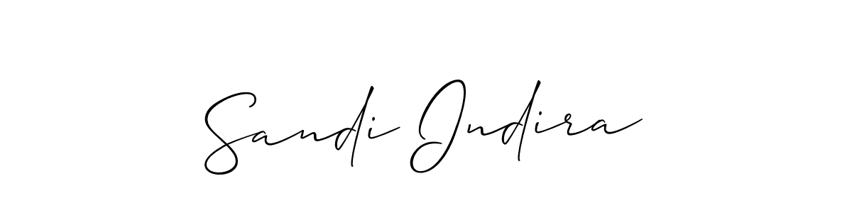 Once you've used our free online signature maker to create your best signature Allison_Script style, it's time to enjoy all of the benefits that Sandi Indira name signing documents. Sandi Indira signature style 2 images and pictures png