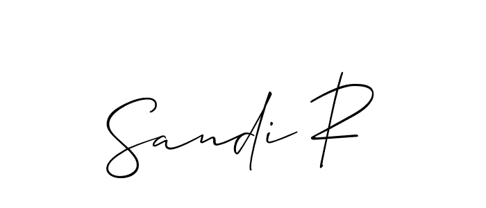 Similarly Allison_Script is the best handwritten signature design. Signature creator online .You can use it as an online autograph creator for name Sandi R. Sandi R signature style 2 images and pictures png