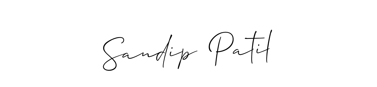 This is the best signature style for the Sandip  Patil name. Also you like these signature font (Allison_Script). Mix name signature. Sandip  Patil signature style 2 images and pictures png