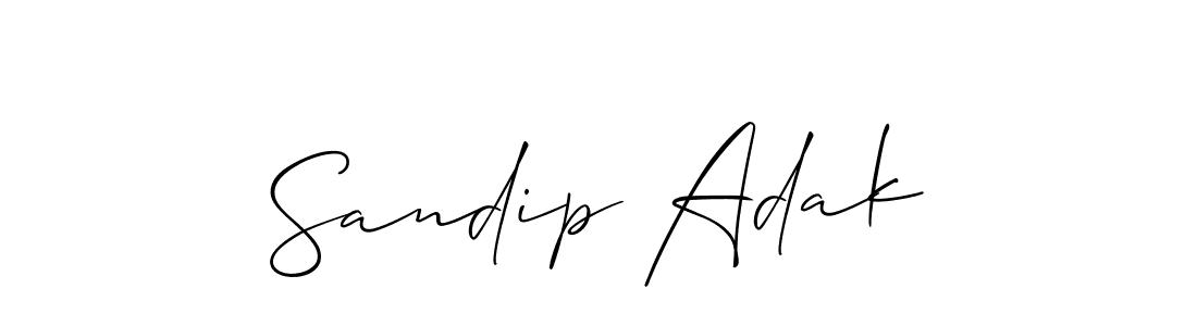 Best and Professional Signature Style for Sandip Adak. Allison_Script Best Signature Style Collection. Sandip Adak signature style 2 images and pictures png