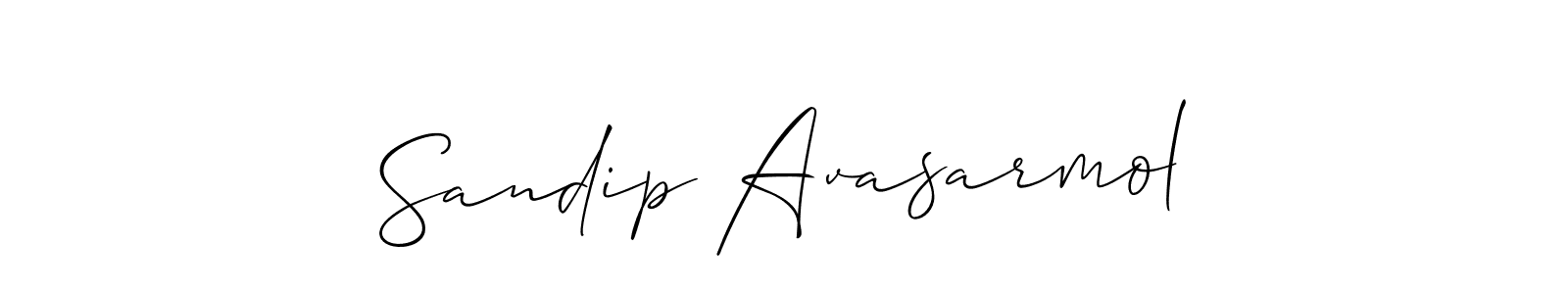 Make a short Sandip Avasarmol signature style. Manage your documents anywhere anytime using Allison_Script. Create and add eSignatures, submit forms, share and send files easily. Sandip Avasarmol signature style 2 images and pictures png