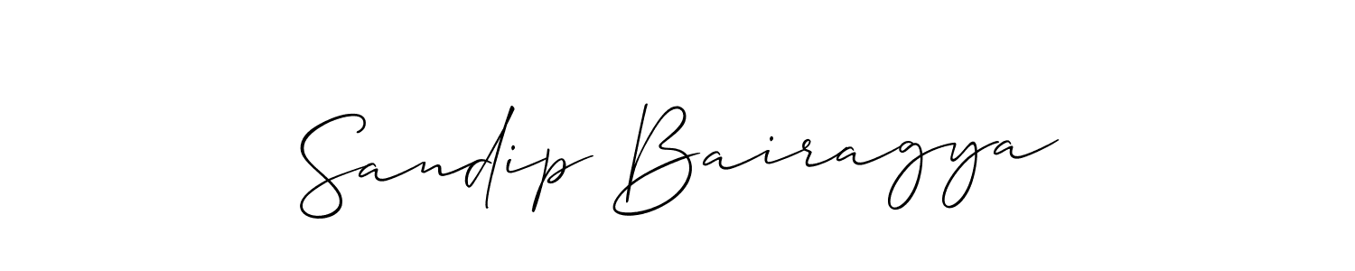 Also we have Sandip Bairagya name is the best signature style. Create professional handwritten signature collection using Allison_Script autograph style. Sandip Bairagya signature style 2 images and pictures png