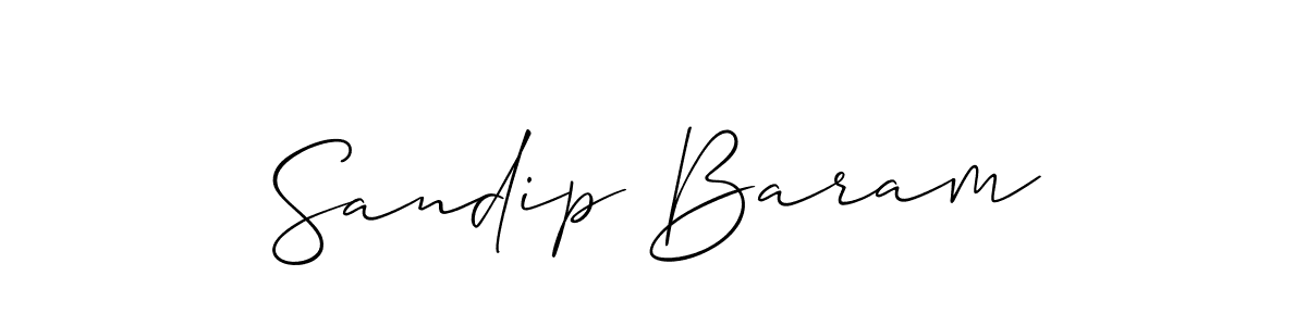 Also You can easily find your signature by using the search form. We will create Sandip Baram name handwritten signature images for you free of cost using Allison_Script sign style. Sandip Baram signature style 2 images and pictures png