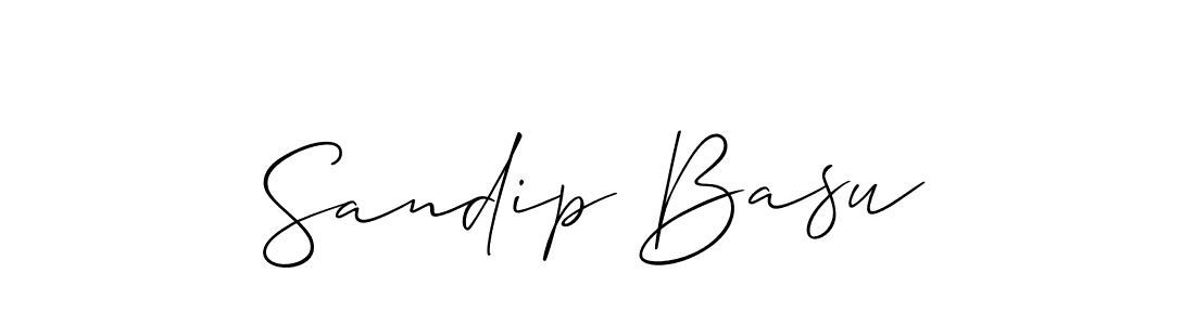 It looks lik you need a new signature style for name Sandip Basu. Design unique handwritten (Allison_Script) signature with our free signature maker in just a few clicks. Sandip Basu signature style 2 images and pictures png