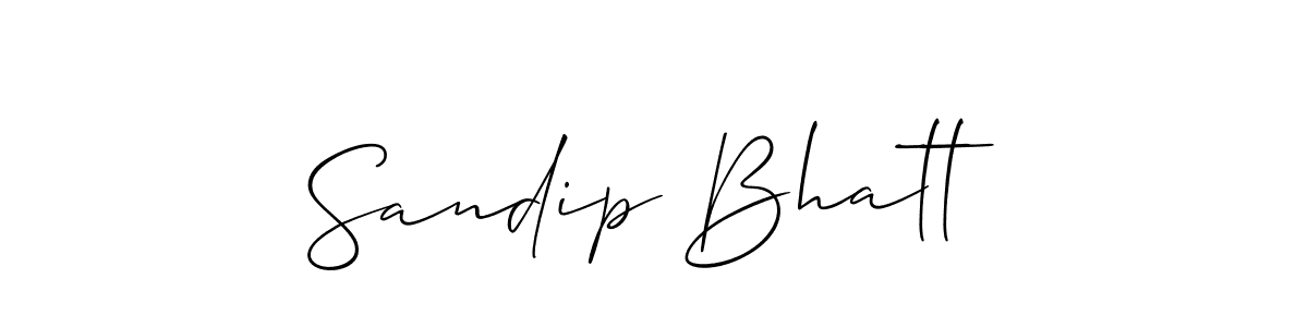 if you are searching for the best signature style for your name Sandip Bhatt. so please give up your signature search. here we have designed multiple signature styles  using Allison_Script. Sandip Bhatt signature style 2 images and pictures png