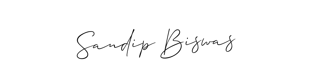 Also we have Sandip Biswas name is the best signature style. Create professional handwritten signature collection using Allison_Script autograph style. Sandip Biswas signature style 2 images and pictures png