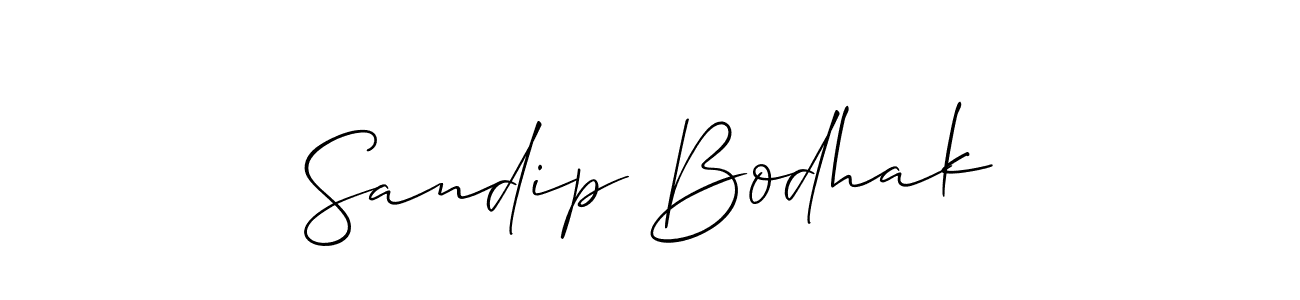 Also You can easily find your signature by using the search form. We will create Sandip Bodhak name handwritten signature images for you free of cost using Allison_Script sign style. Sandip Bodhak signature style 2 images and pictures png