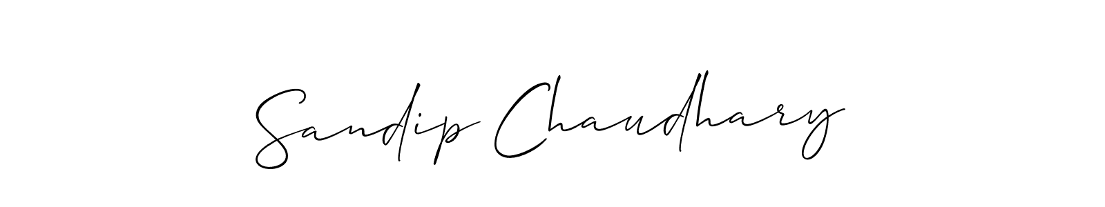 How to Draw Sandip Chaudhary signature style? Allison_Script is a latest design signature styles for name Sandip Chaudhary. Sandip Chaudhary signature style 2 images and pictures png