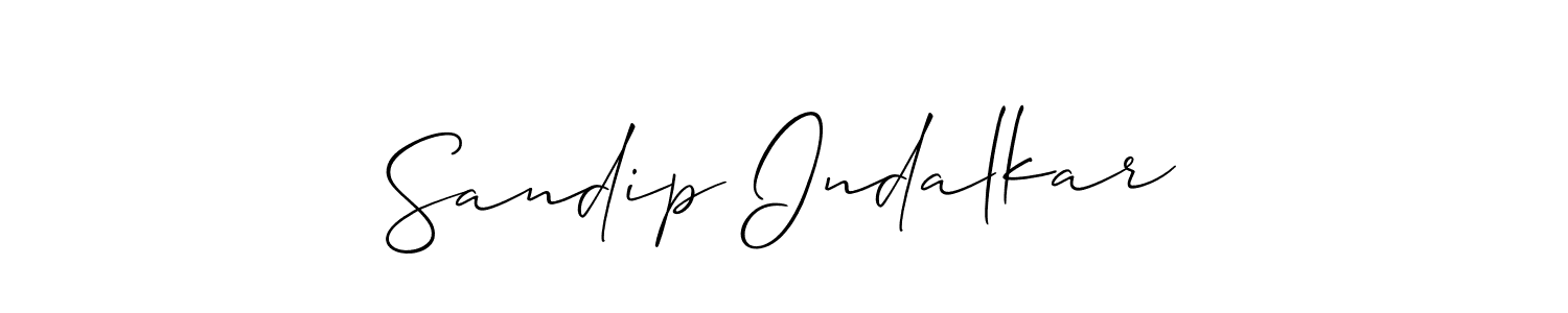 Also You can easily find your signature by using the search form. We will create Sandip Indalkar name handwritten signature images for you free of cost using Allison_Script sign style. Sandip Indalkar signature style 2 images and pictures png