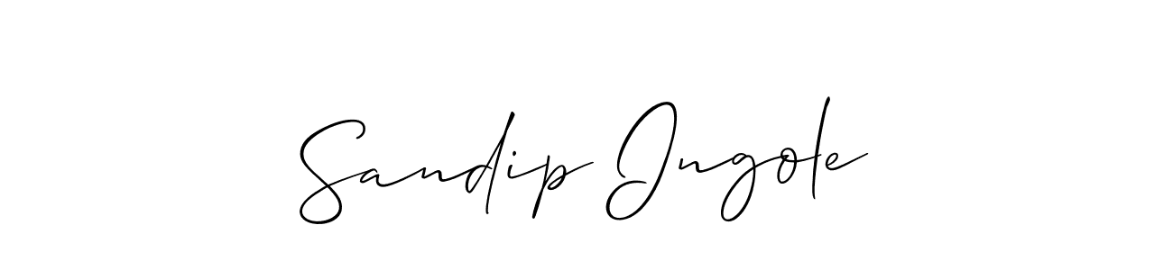 It looks lik you need a new signature style for name Sandip Ingole. Design unique handwritten (Allison_Script) signature with our free signature maker in just a few clicks. Sandip Ingole signature style 2 images and pictures png