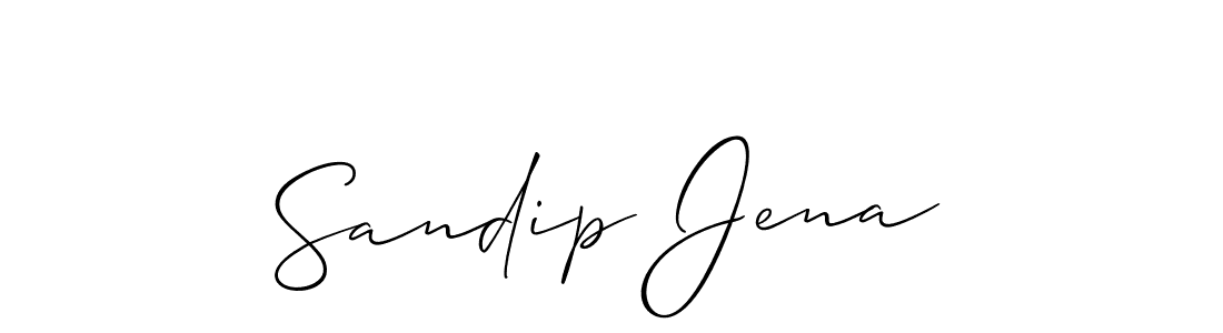 It looks lik you need a new signature style for name Sandip Jena. Design unique handwritten (Allison_Script) signature with our free signature maker in just a few clicks. Sandip Jena signature style 2 images and pictures png