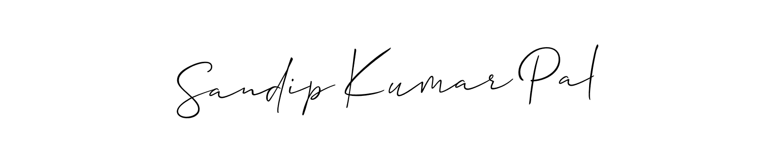 Sandip Kumar Pal stylish signature style. Best Handwritten Sign (Allison_Script) for my name. Handwritten Signature Collection Ideas for my name Sandip Kumar Pal. Sandip Kumar Pal signature style 2 images and pictures png