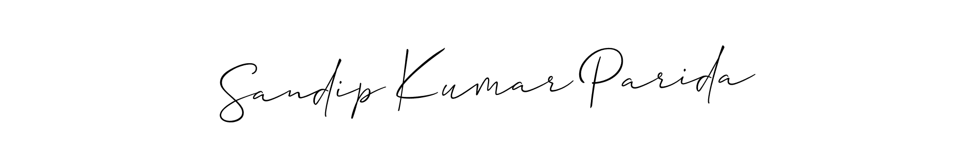 This is the best signature style for the Sandip Kumar Parida name. Also you like these signature font (Allison_Script). Mix name signature. Sandip Kumar Parida signature style 2 images and pictures png