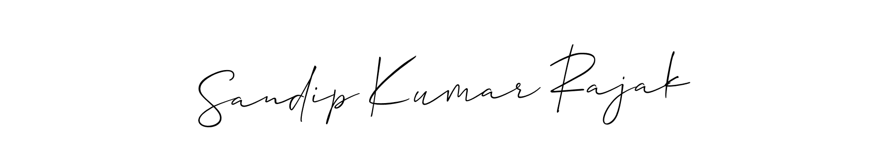 How to Draw Sandip Kumar Rajak signature style? Allison_Script is a latest design signature styles for name Sandip Kumar Rajak. Sandip Kumar Rajak signature style 2 images and pictures png