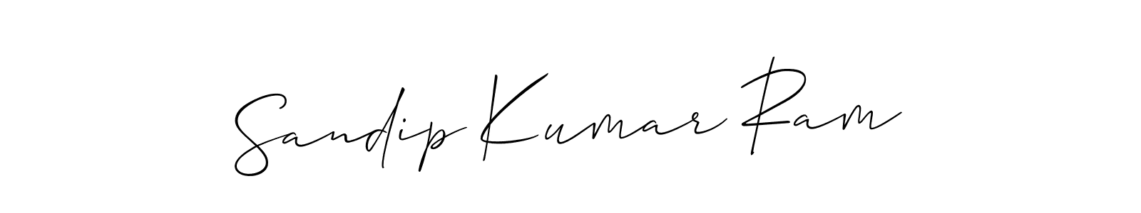 How to make Sandip Kumar Ram signature? Allison_Script is a professional autograph style. Create handwritten signature for Sandip Kumar Ram name. Sandip Kumar Ram signature style 2 images and pictures png