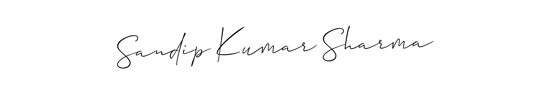 It looks lik you need a new signature style for name Sandip Kumar Sharma. Design unique handwritten (Allison_Script) signature with our free signature maker in just a few clicks. Sandip Kumar Sharma signature style 2 images and pictures png