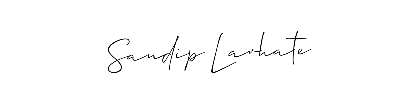 Design your own signature with our free online signature maker. With this signature software, you can create a handwritten (Allison_Script) signature for name Sandip Lavhate. Sandip Lavhate signature style 2 images and pictures png