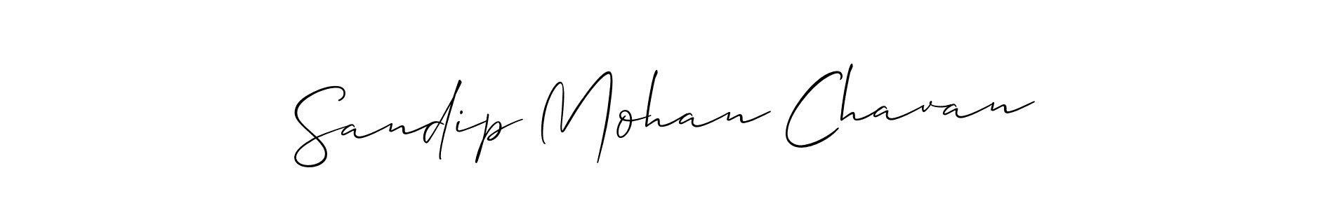 You should practise on your own different ways (Allison_Script) to write your name (Sandip Mohan Chavan) in signature. don't let someone else do it for you. Sandip Mohan Chavan signature style 2 images and pictures png