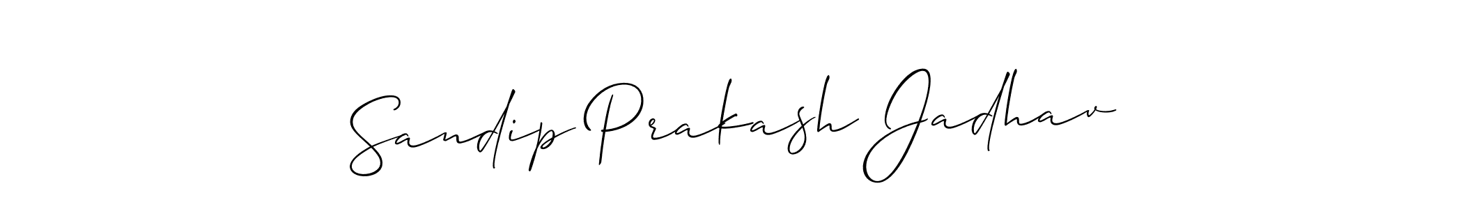 Similarly Allison_Script is the best handwritten signature design. Signature creator online .You can use it as an online autograph creator for name Sandip Prakash Jadhav. Sandip Prakash Jadhav signature style 2 images and pictures png