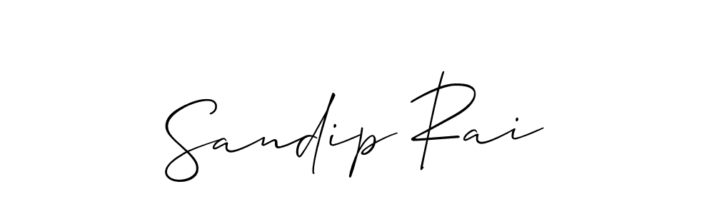 How to make Sandip Rai signature? Allison_Script is a professional autograph style. Create handwritten signature for Sandip Rai name. Sandip Rai signature style 2 images and pictures png