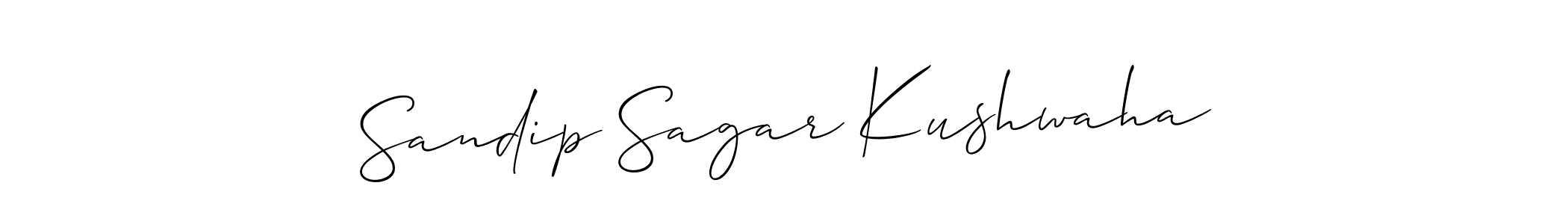 Also we have Sandip Sagar Kushwaha name is the best signature style. Create professional handwritten signature collection using Allison_Script autograph style. Sandip Sagar Kushwaha signature style 2 images and pictures png