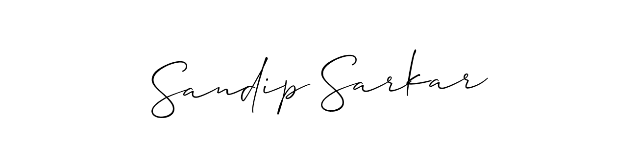 Allison_Script is a professional signature style that is perfect for those who want to add a touch of class to their signature. It is also a great choice for those who want to make their signature more unique. Get Sandip Sarkar name to fancy signature for free. Sandip Sarkar signature style 2 images and pictures png