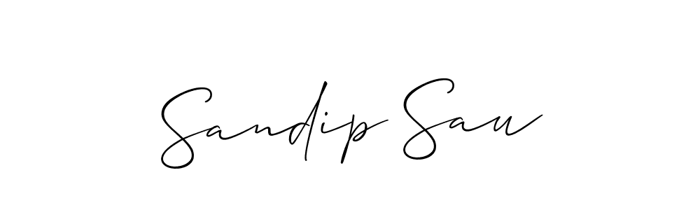 Make a beautiful signature design for name Sandip Sau. With this signature (Allison_Script) style, you can create a handwritten signature for free. Sandip Sau signature style 2 images and pictures png