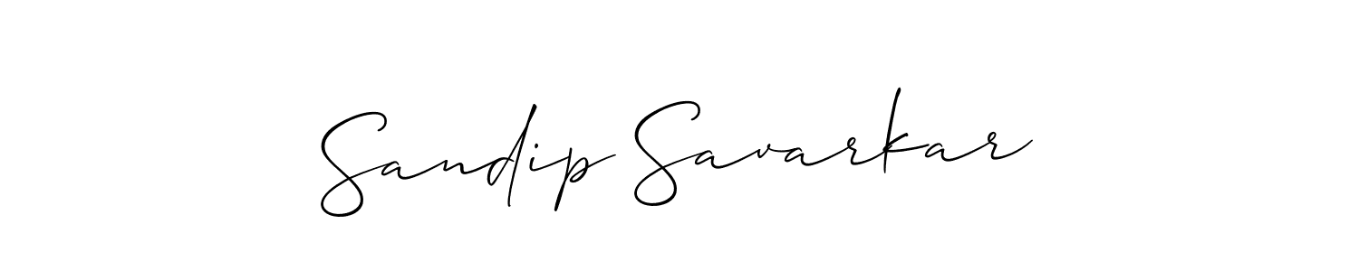 Make a beautiful signature design for name Sandip Savarkar. With this signature (Allison_Script) style, you can create a handwritten signature for free. Sandip Savarkar signature style 2 images and pictures png