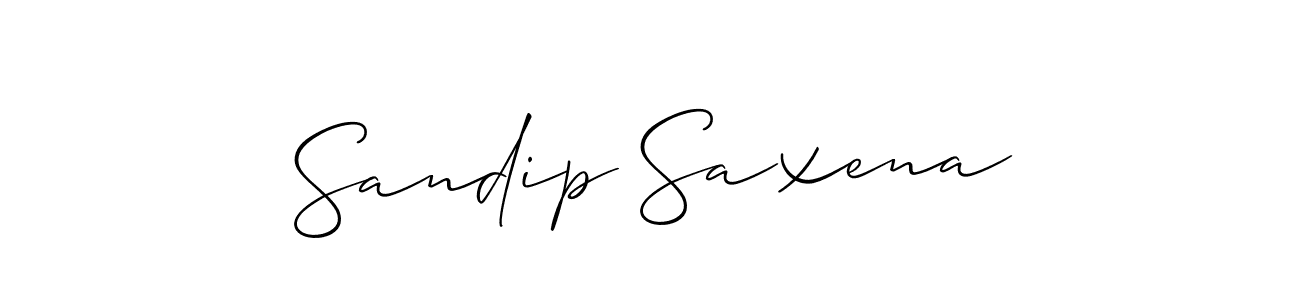 You should practise on your own different ways (Allison_Script) to write your name (Sandip Saxena) in signature. don't let someone else do it for you. Sandip Saxena signature style 2 images and pictures png