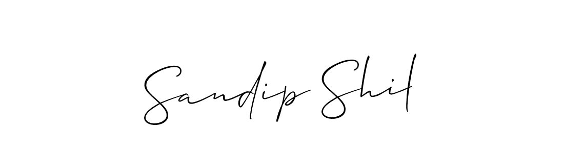 Also we have Sandip Shil name is the best signature style. Create professional handwritten signature collection using Allison_Script autograph style. Sandip Shil signature style 2 images and pictures png