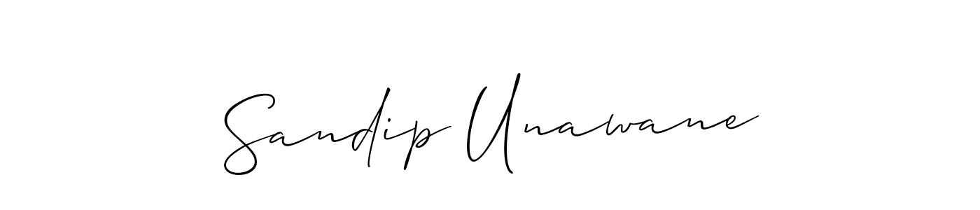 if you are searching for the best signature style for your name Sandip Unawane. so please give up your signature search. here we have designed multiple signature styles  using Allison_Script. Sandip Unawane signature style 2 images and pictures png