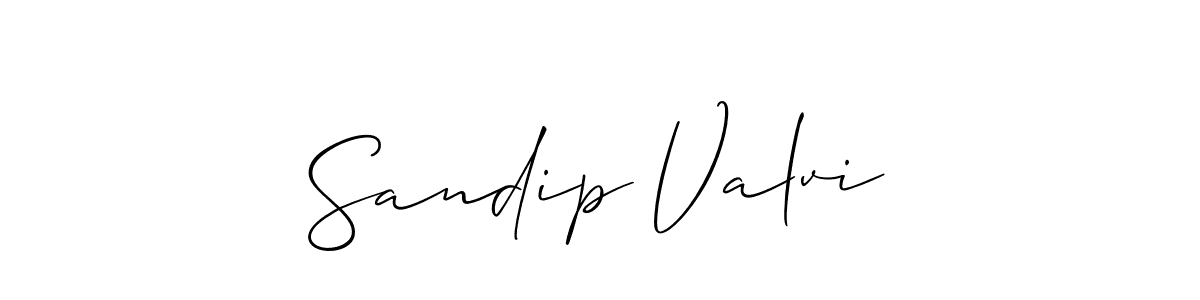 Best and Professional Signature Style for Sandip Valvi. Allison_Script Best Signature Style Collection. Sandip Valvi signature style 2 images and pictures png