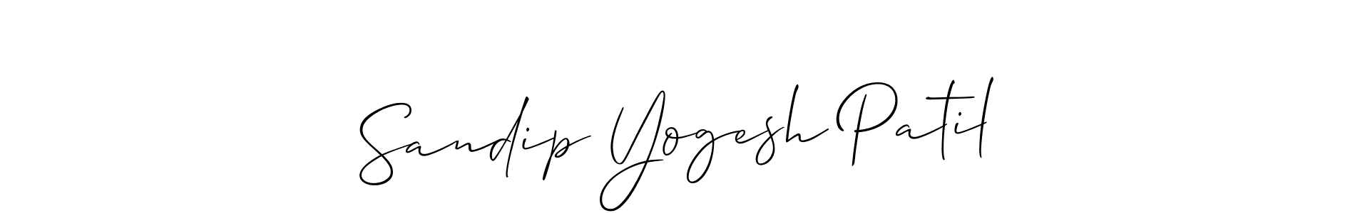 Also we have Sandip Yogesh Patil name is the best signature style. Create professional handwritten signature collection using Allison_Script autograph style. Sandip Yogesh Patil signature style 2 images and pictures png