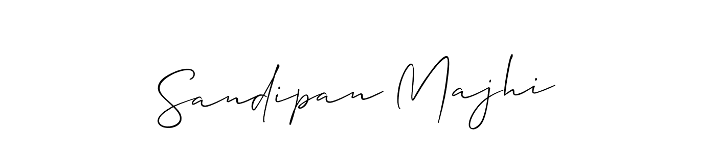 The best way (Allison_Script) to make a short signature is to pick only two or three words in your name. The name Sandipan Majhi include a total of six letters. For converting this name. Sandipan Majhi signature style 2 images and pictures png