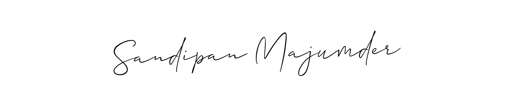How to make Sandipan Majumder name signature. Use Allison_Script style for creating short signs online. This is the latest handwritten sign. Sandipan Majumder signature style 2 images and pictures png