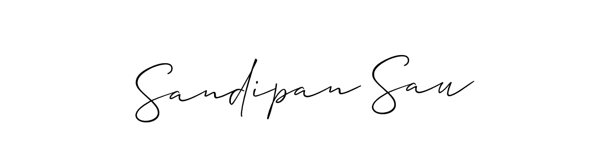 Make a beautiful signature design for name Sandipan Sau. With this signature (Allison_Script) style, you can create a handwritten signature for free. Sandipan Sau signature style 2 images and pictures png